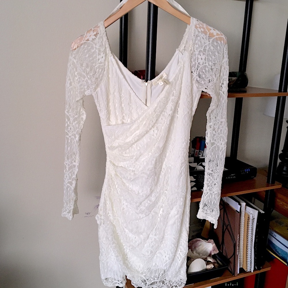 Junior Size Large Pearl-White Dress